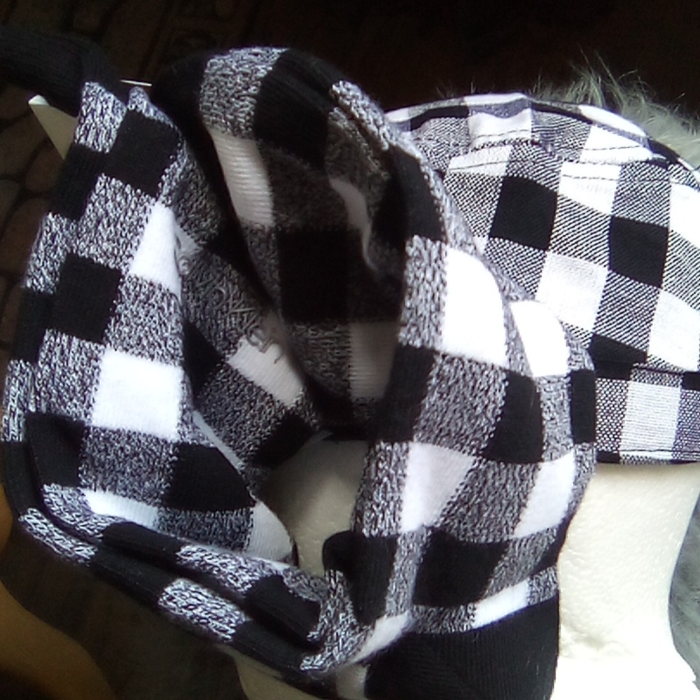 Black and White Buffalo Check Cadet Cap NWT D&Y - Picture 11 of 14